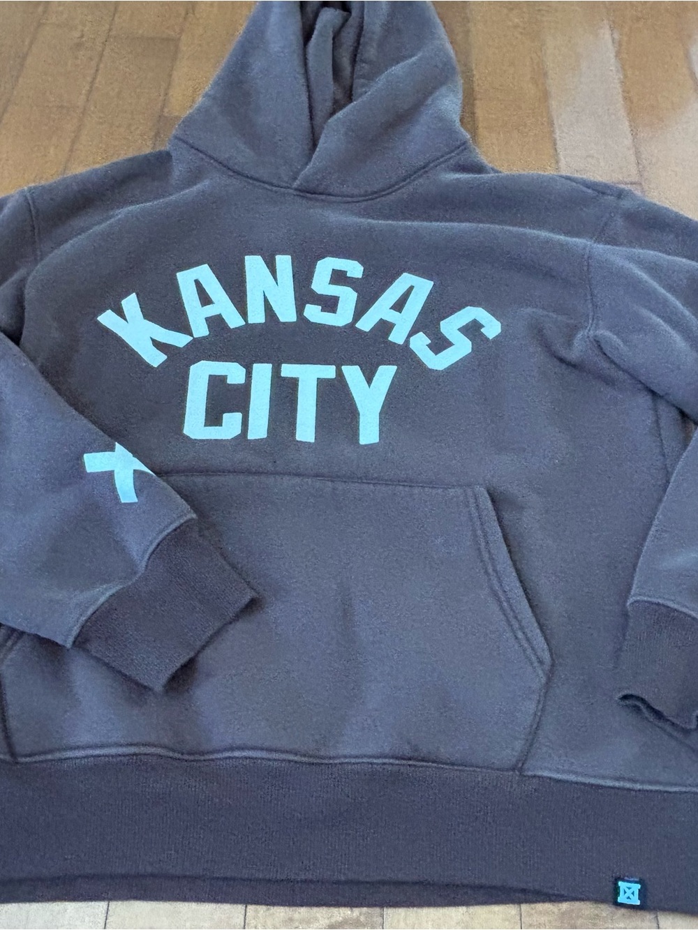 Made Mobb Kansas City Men’s Large Brown Graphic Hoodie Sweatshirt Pullover